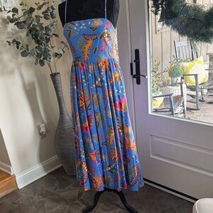 Rachel Zoe Blue Floral Maxi Dress